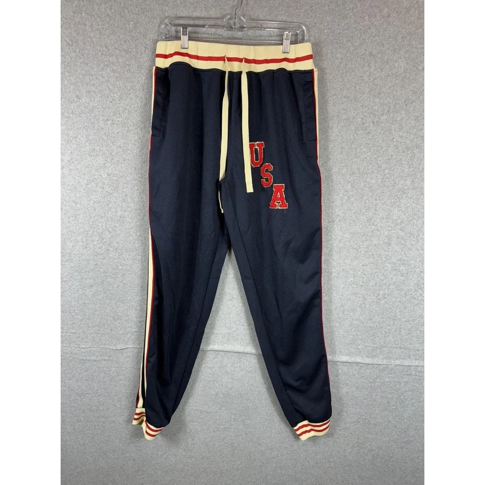 Judith March Pants Womens Medium Joggers Striped Track Athletic Retro Made in